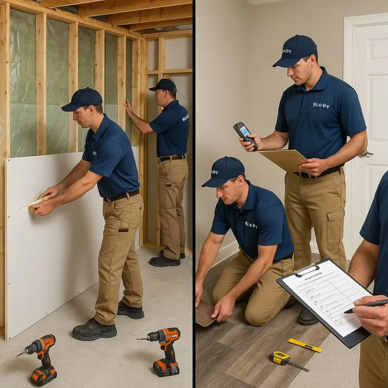 Repairs and Reconstruction process in Yorktown, TX